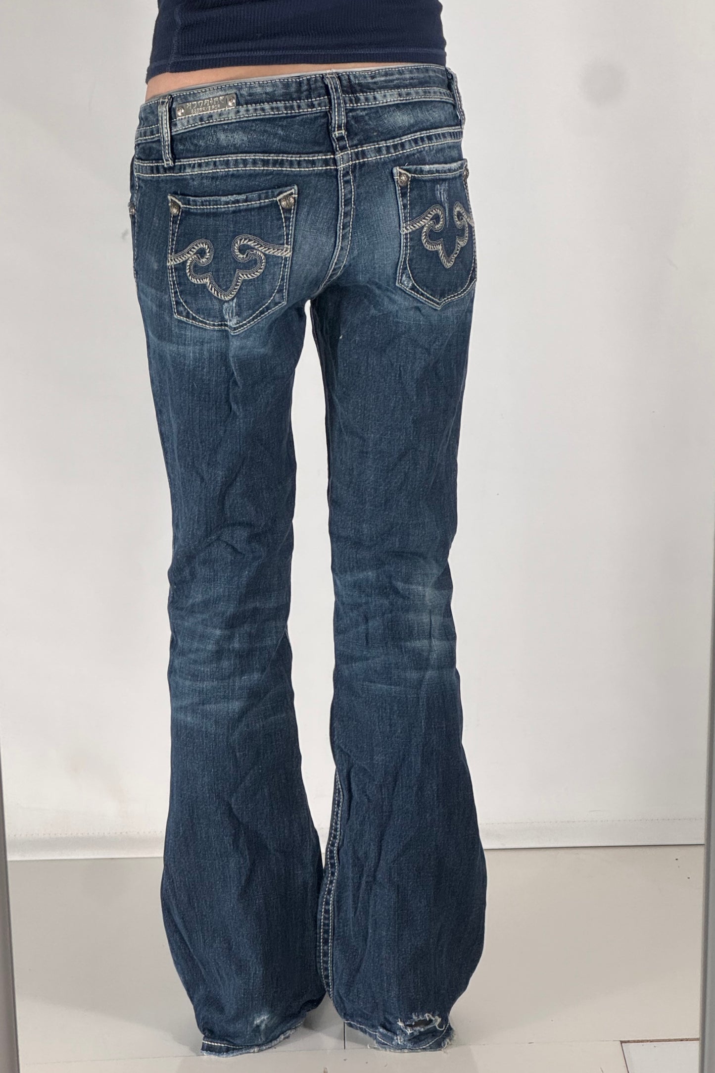 Lavtaljede jeans str: S