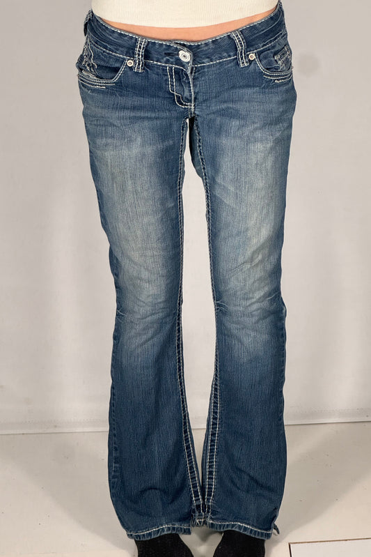 Lavtaljede jeans str: S