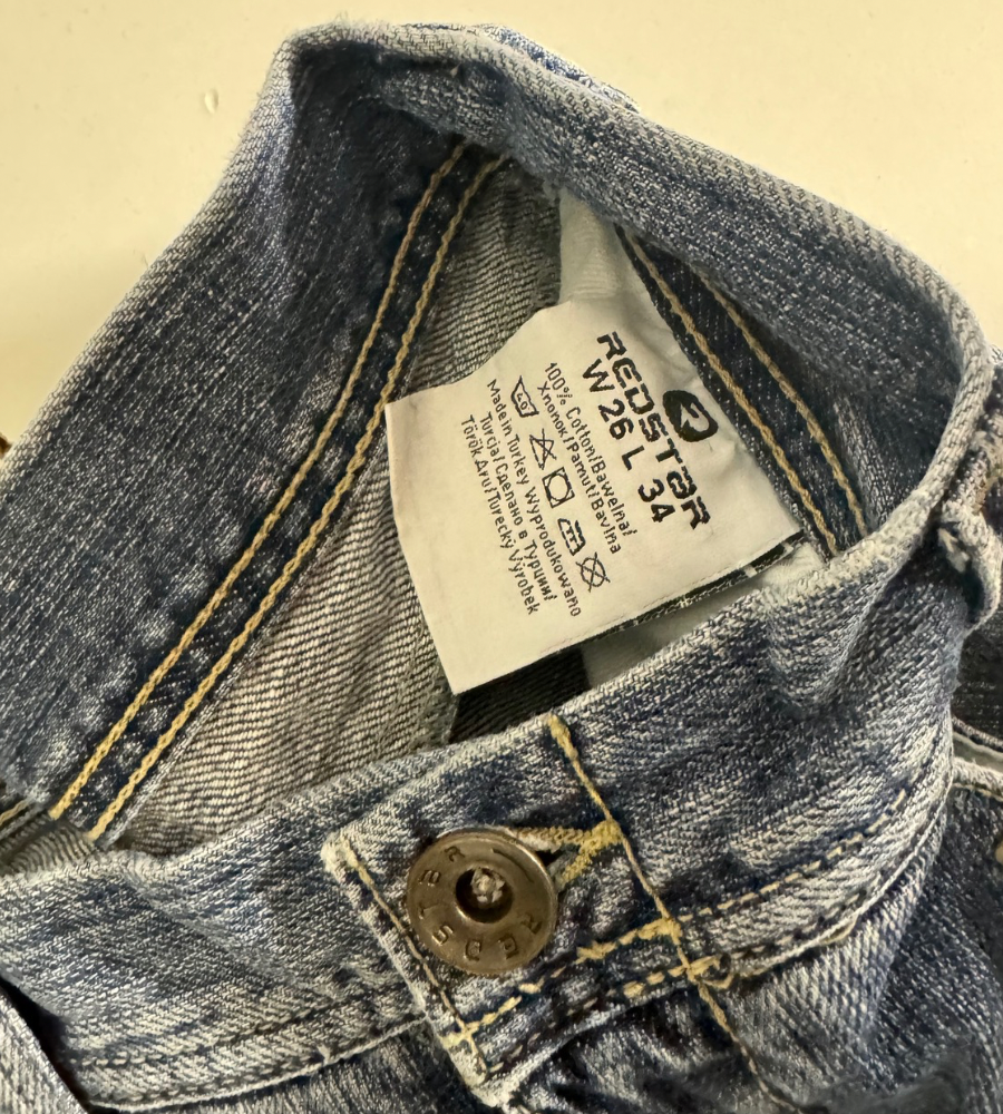 Utsvängda jeans–stl: XXS