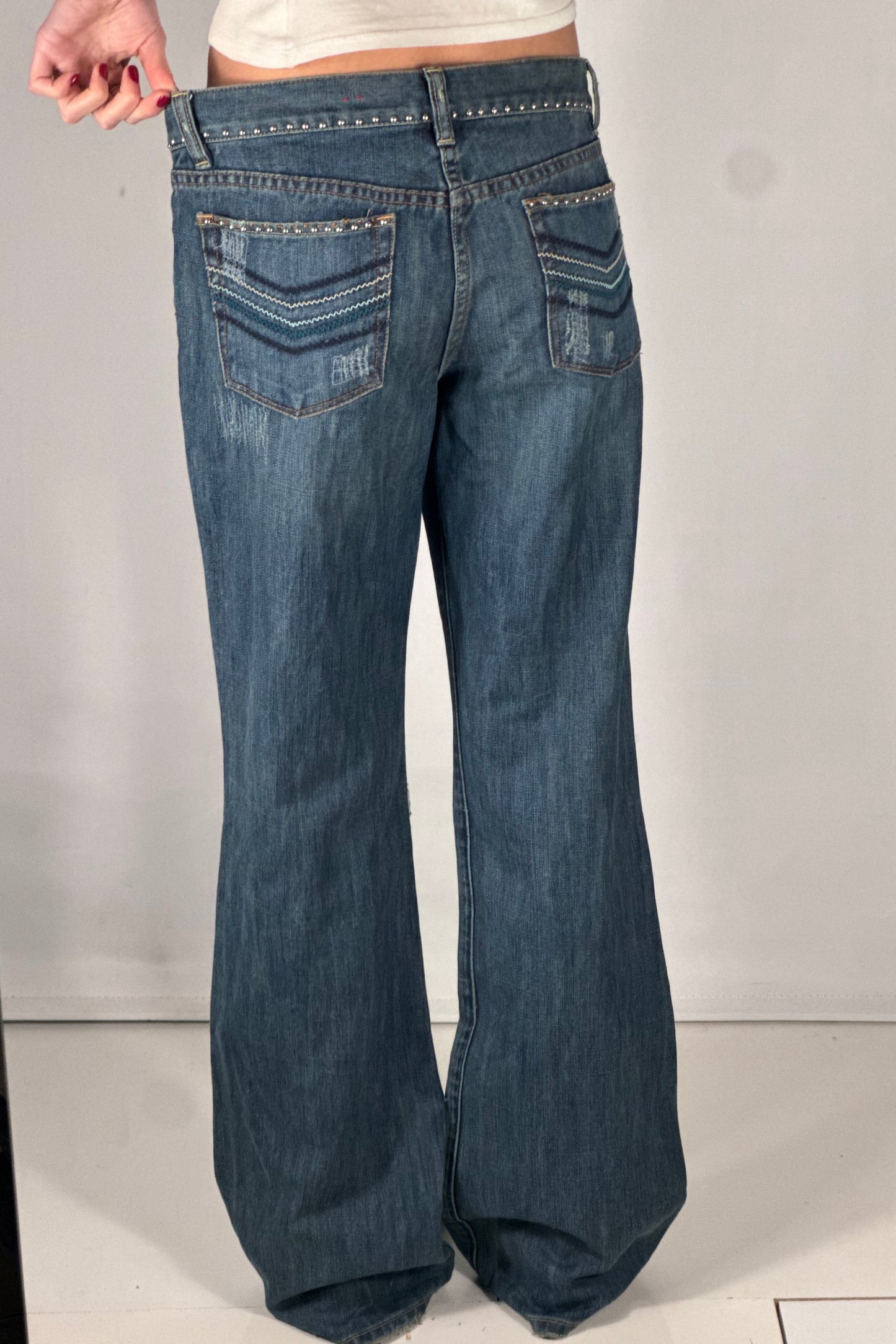 Lågmidjade jeans stl: S/M