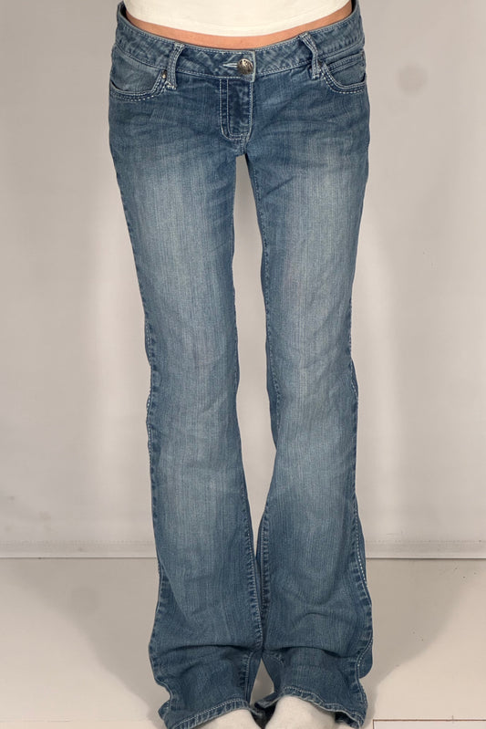 Lavtaljede jeans str: S