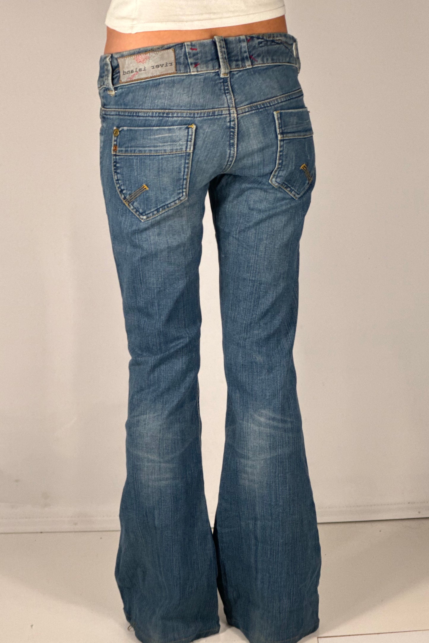 Lavtaljede jeans str: S