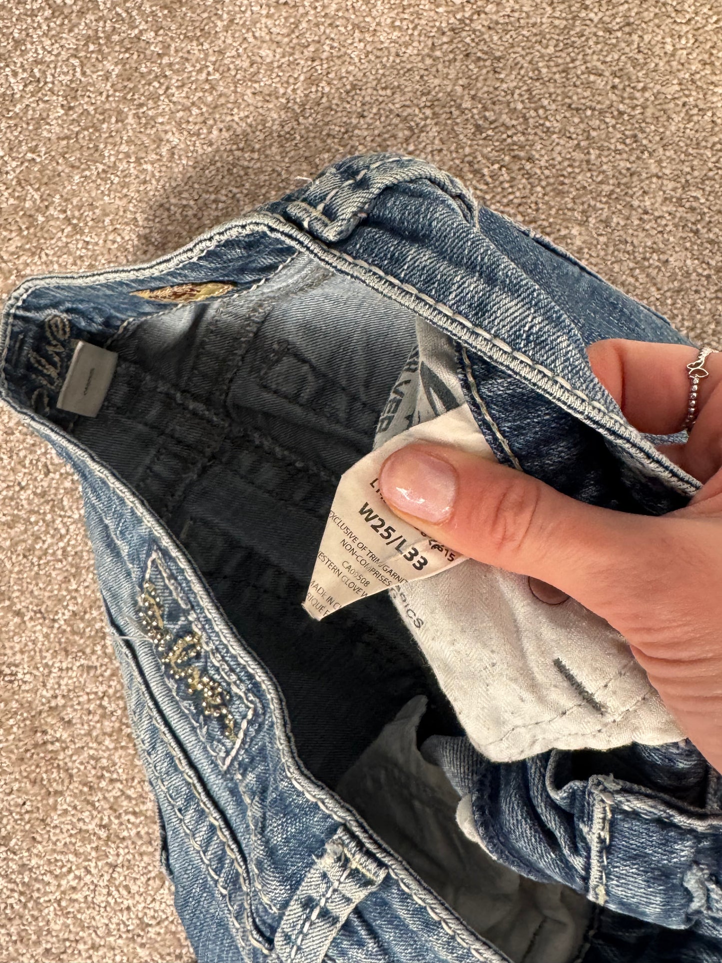 Lågmidjade jeans stl: XS