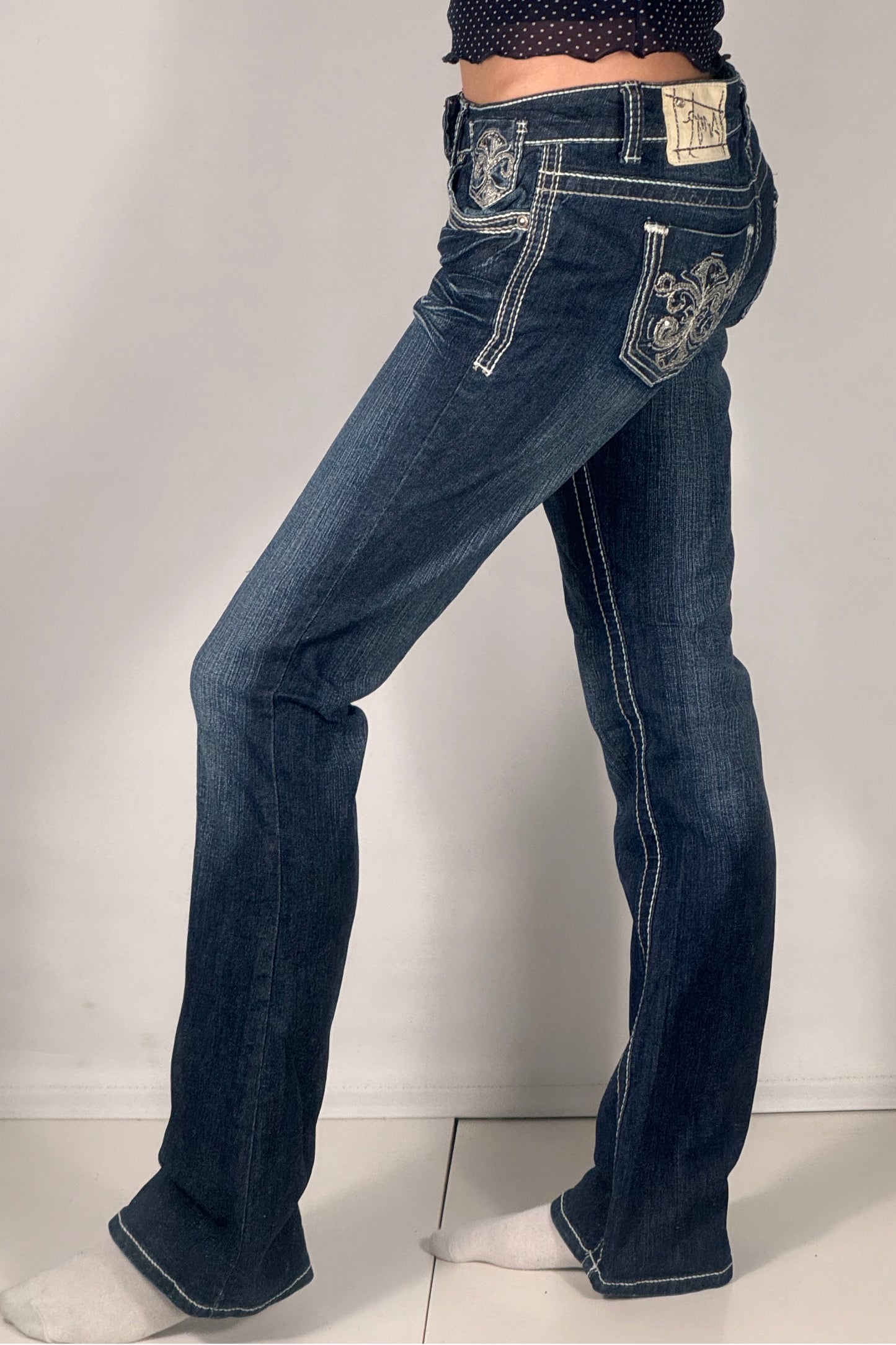 Lågmidjade jeans stl: XS