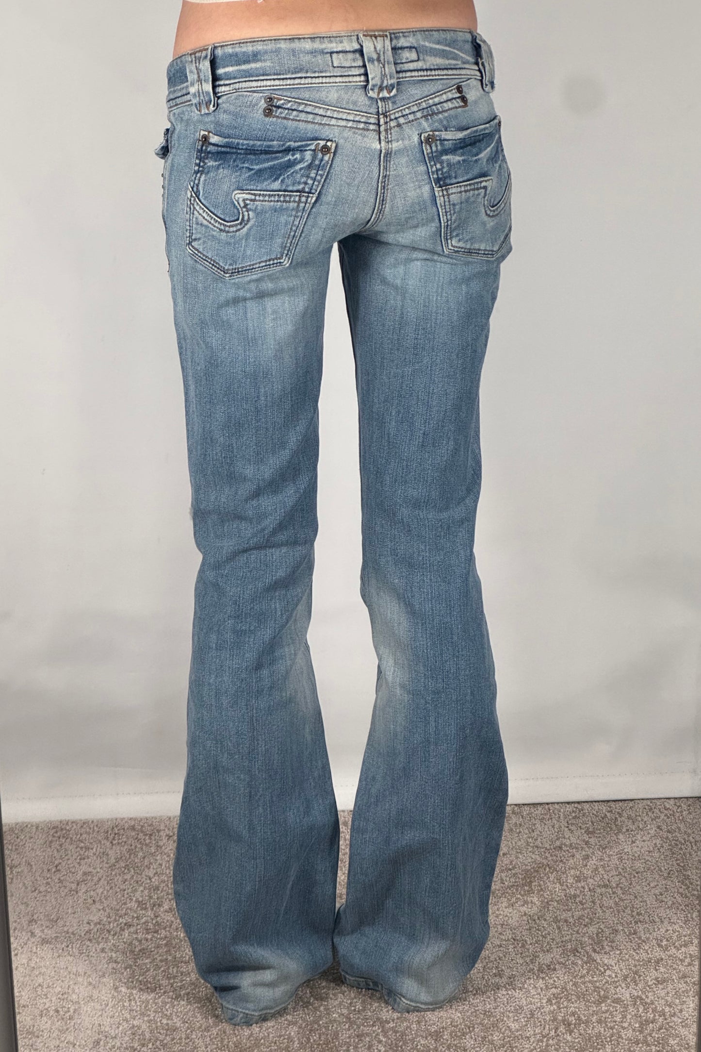 Lågmidjade jeans stl: XS