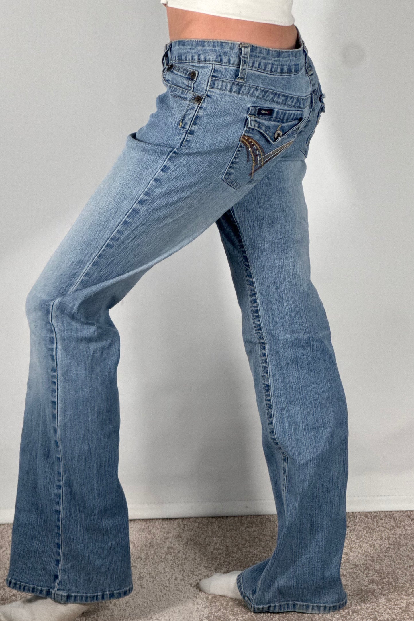 Lavtaljede jeans str: S