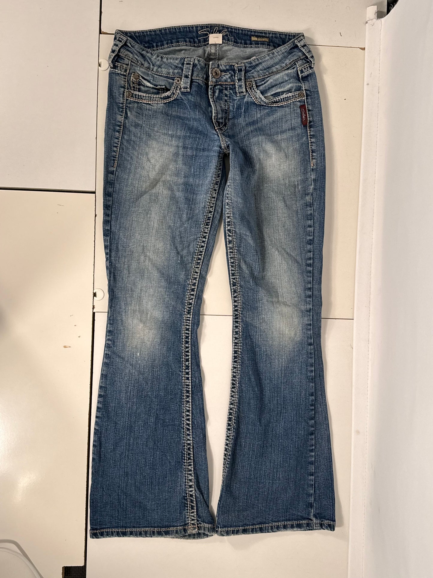 Lavtaljede jeans str: S
