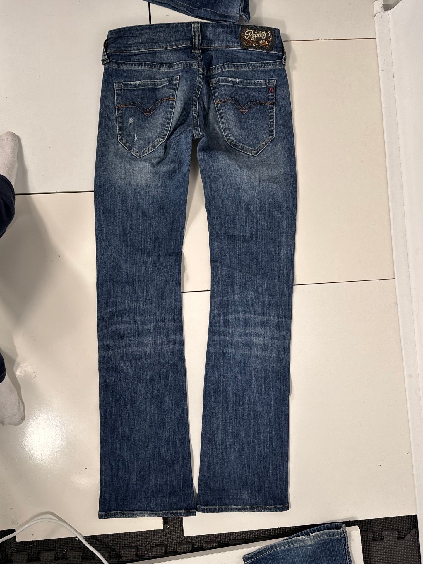 Lavtaljede jeans str: S