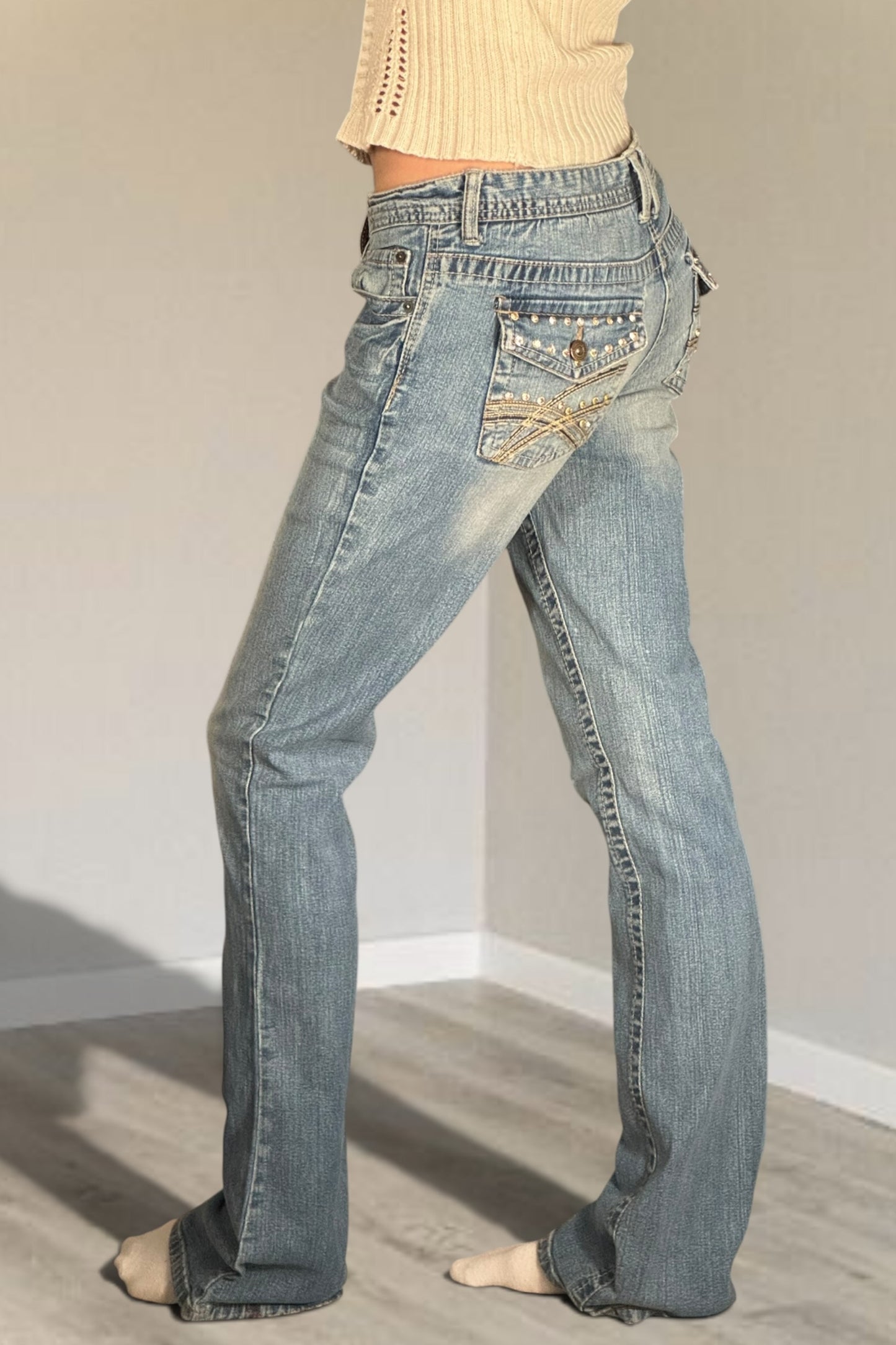 Lågmidjade jeans stl: XS