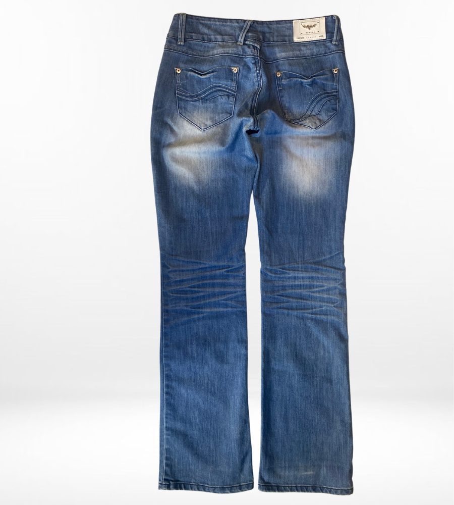 Lågmidjade jeans–stl: S
