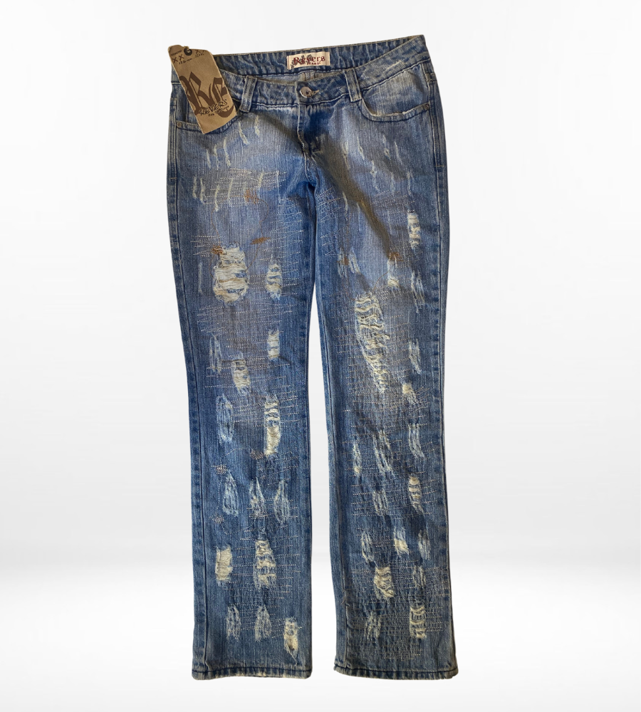 Lågmidjade jeans–stl: L