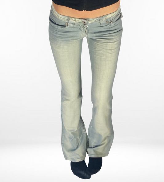 Lågmidjade jeans–stl: XXS