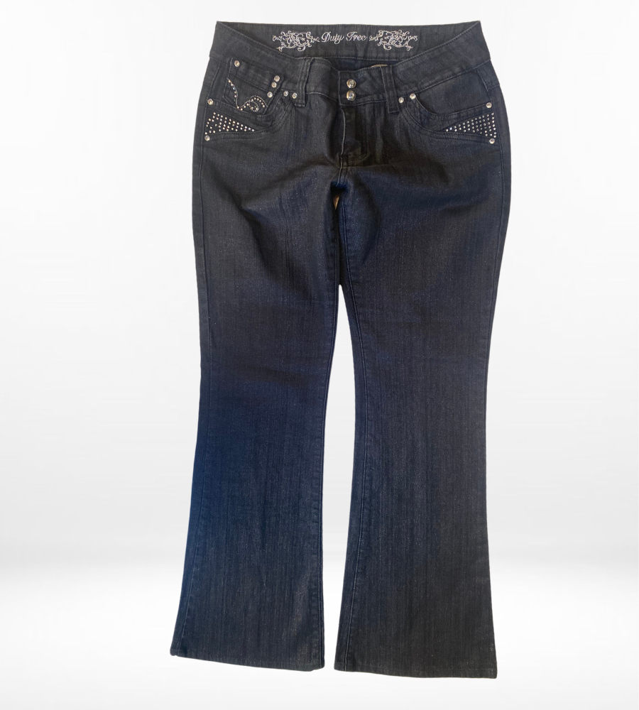 Lågmidjade jeans–stl: M