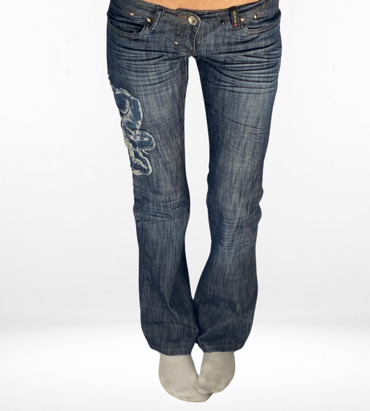 Lågmidjade jeans–stl: XXS