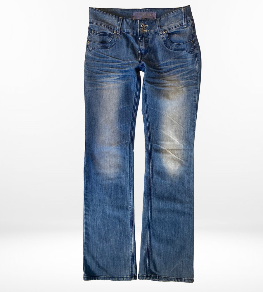 Lågmidjade jeans–stl: S
