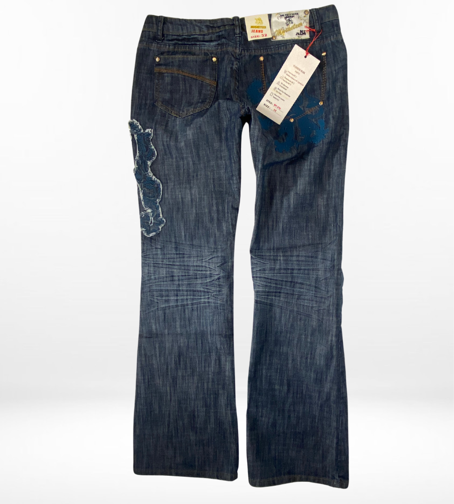 Lågmidjade jeans–stl: M