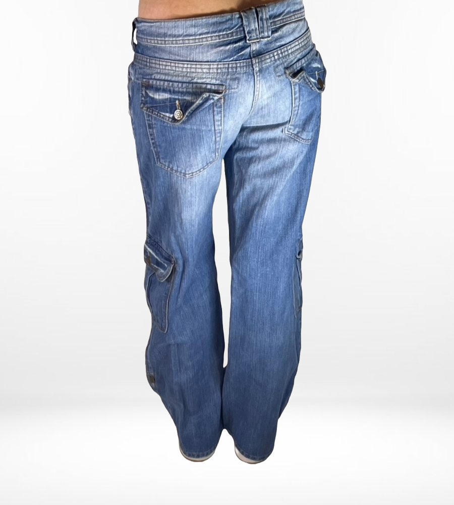 Utsvängda jeans – stl: S