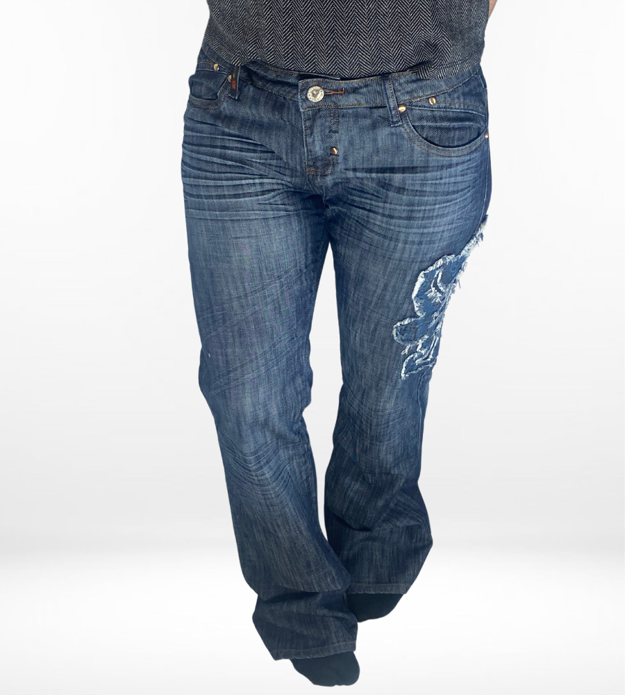 Lågmidjade jeans–stl: M