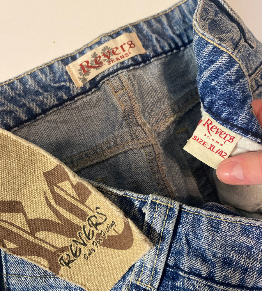 Lågmidjade jeans–stl: L