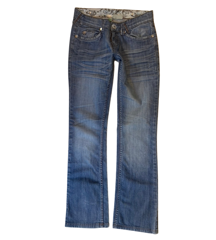 Lågmidjade jeans–stl: XS