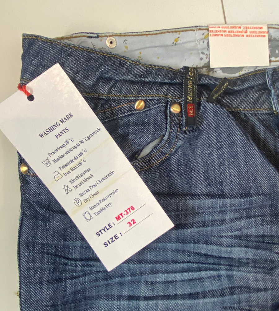 Lågmidjade jeans–stl: M