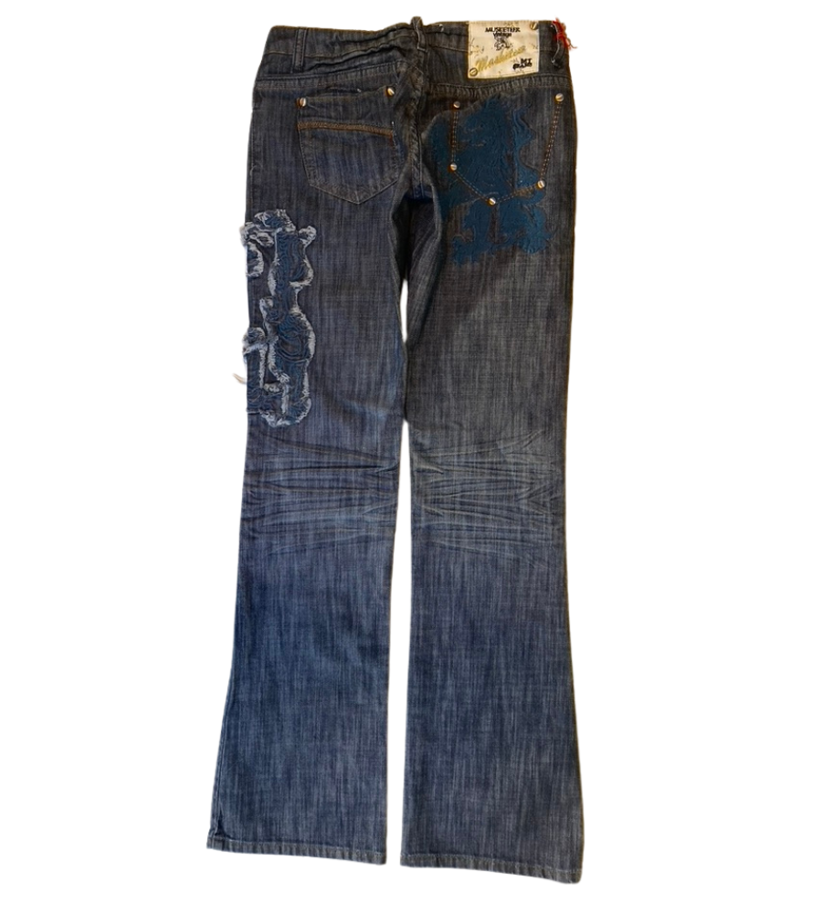 Lågmidjade jeans–stl: XXS