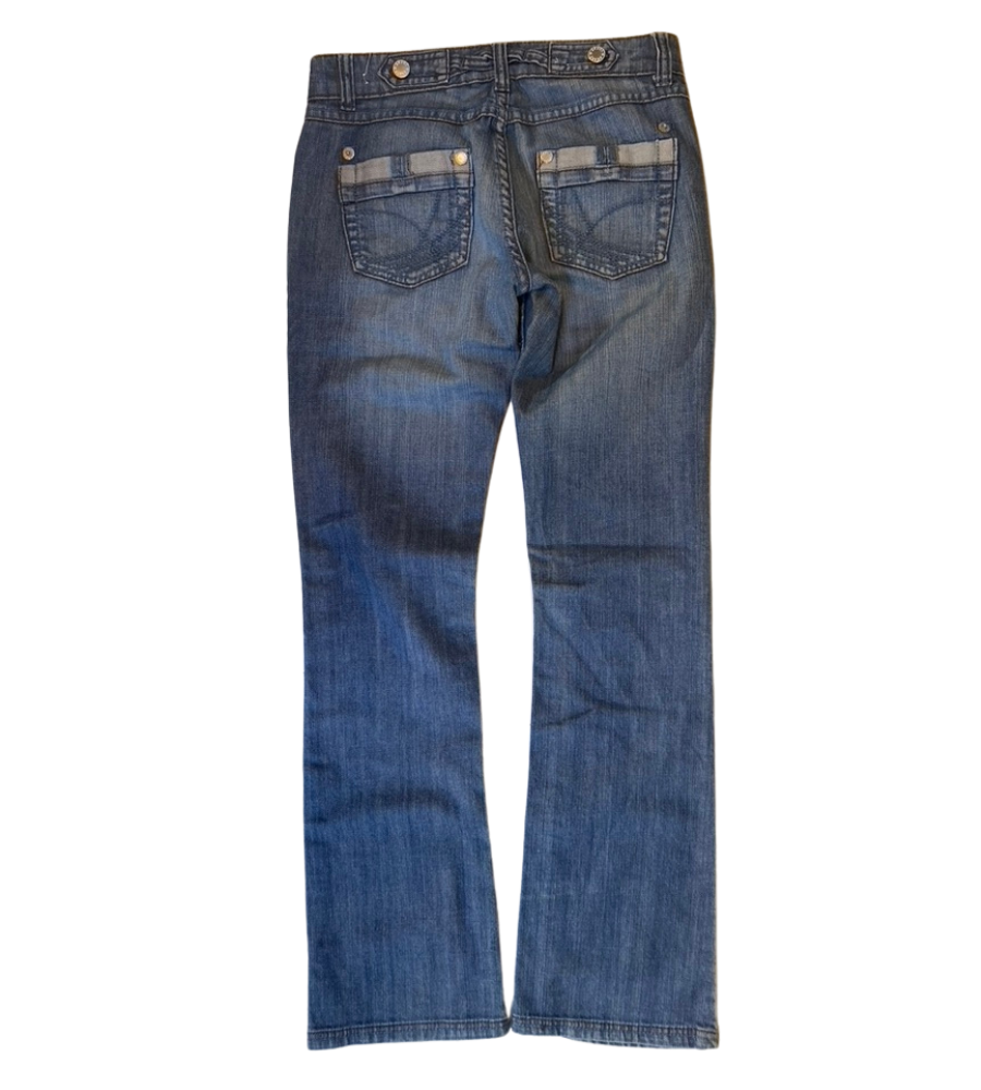 Lågmidjade jeans–stl: XS