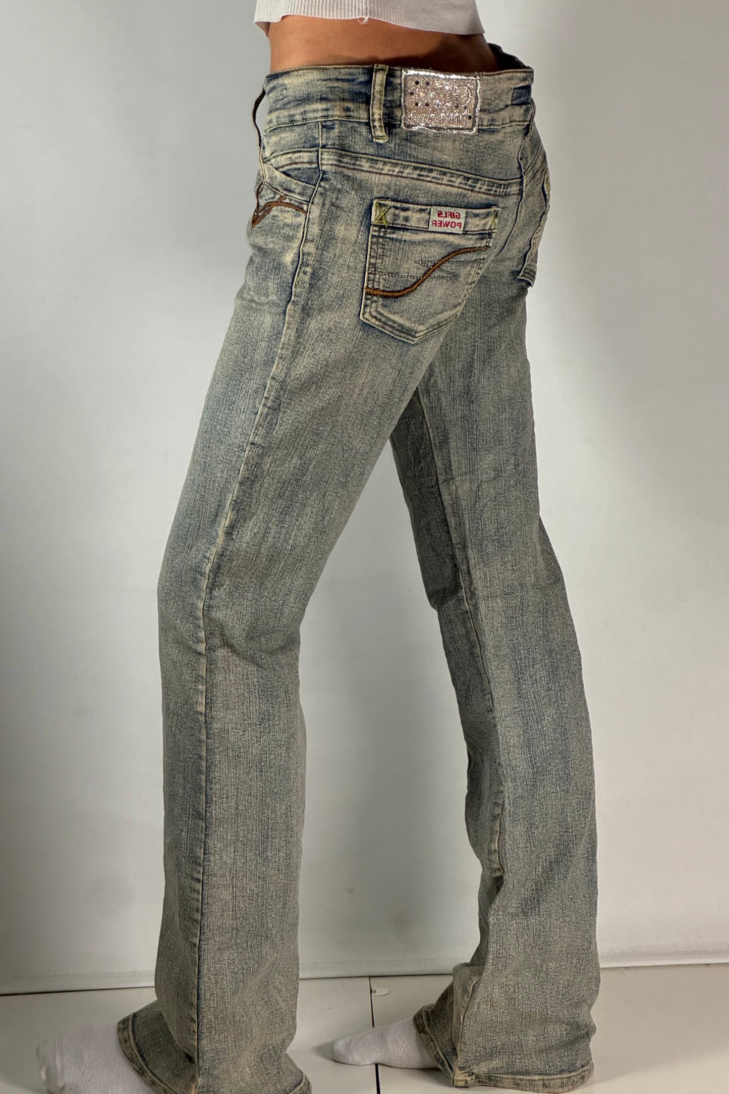 Lågmidjade jeans stl: S/M