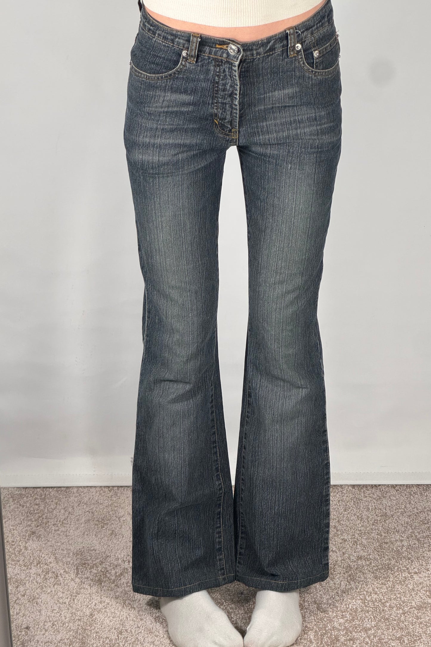 Utsvingte jeans str: XXS