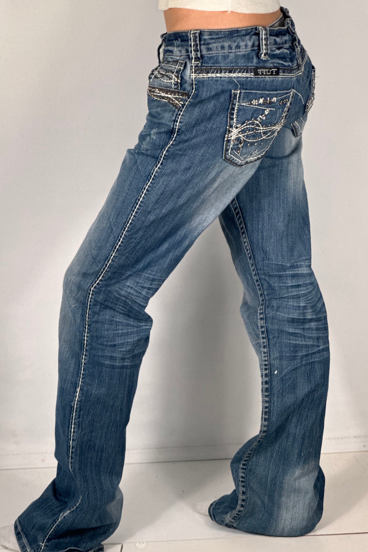 Lågmidjade jeans stl: S