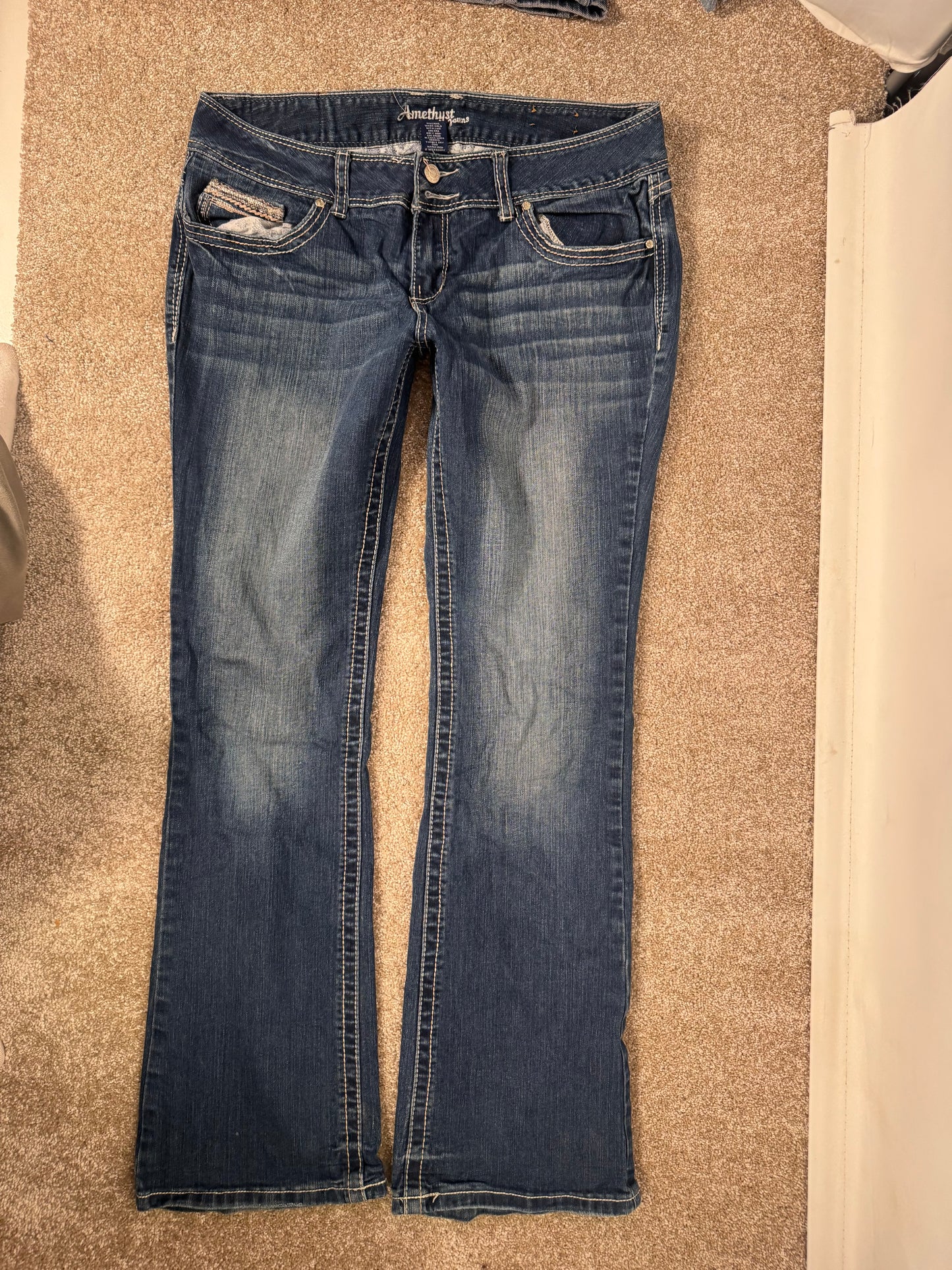 Lavtaljede jeans str: M