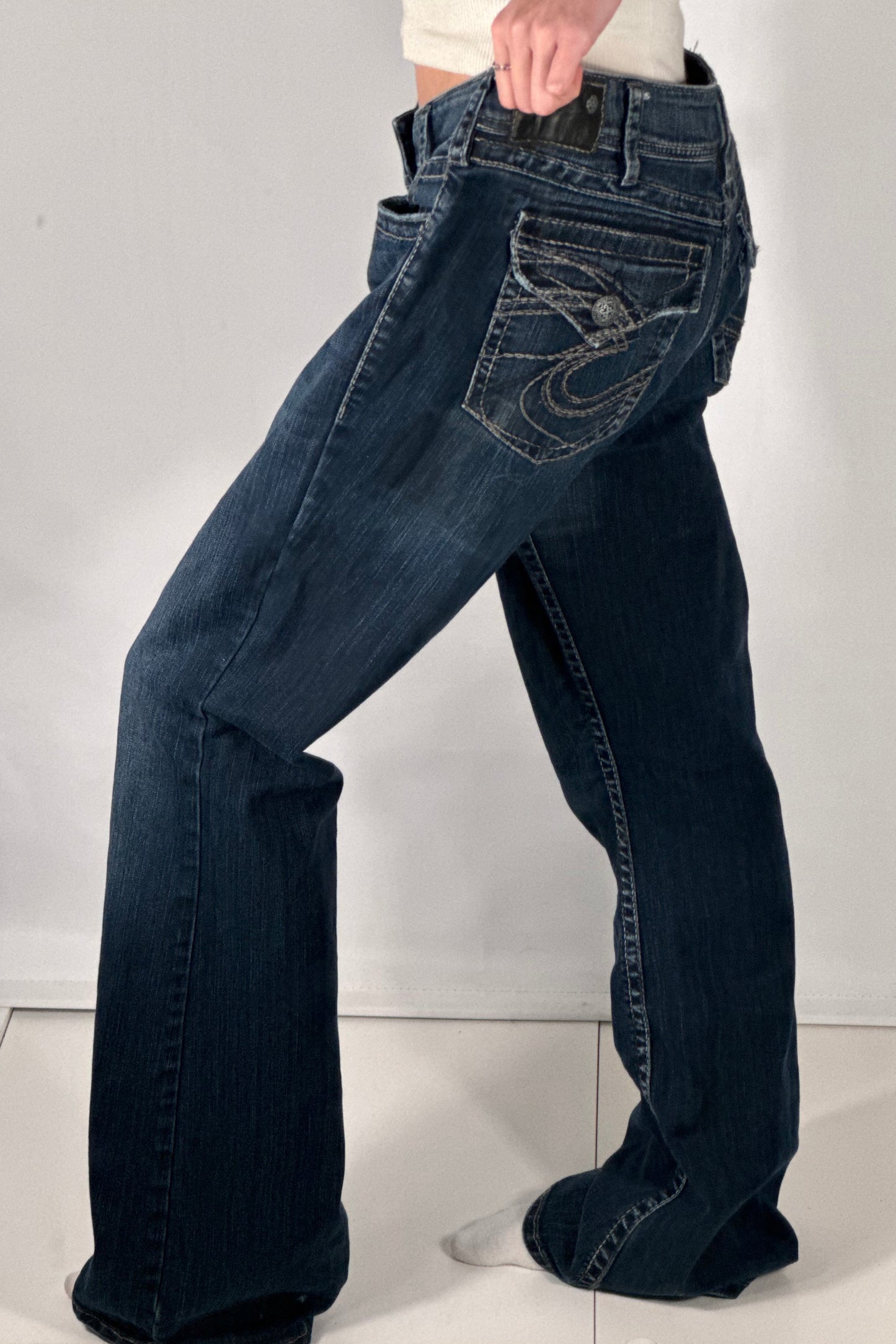 Lågmidjade jeans stl: L