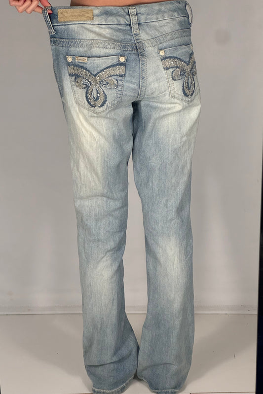Lågmidjade jeans stl: M