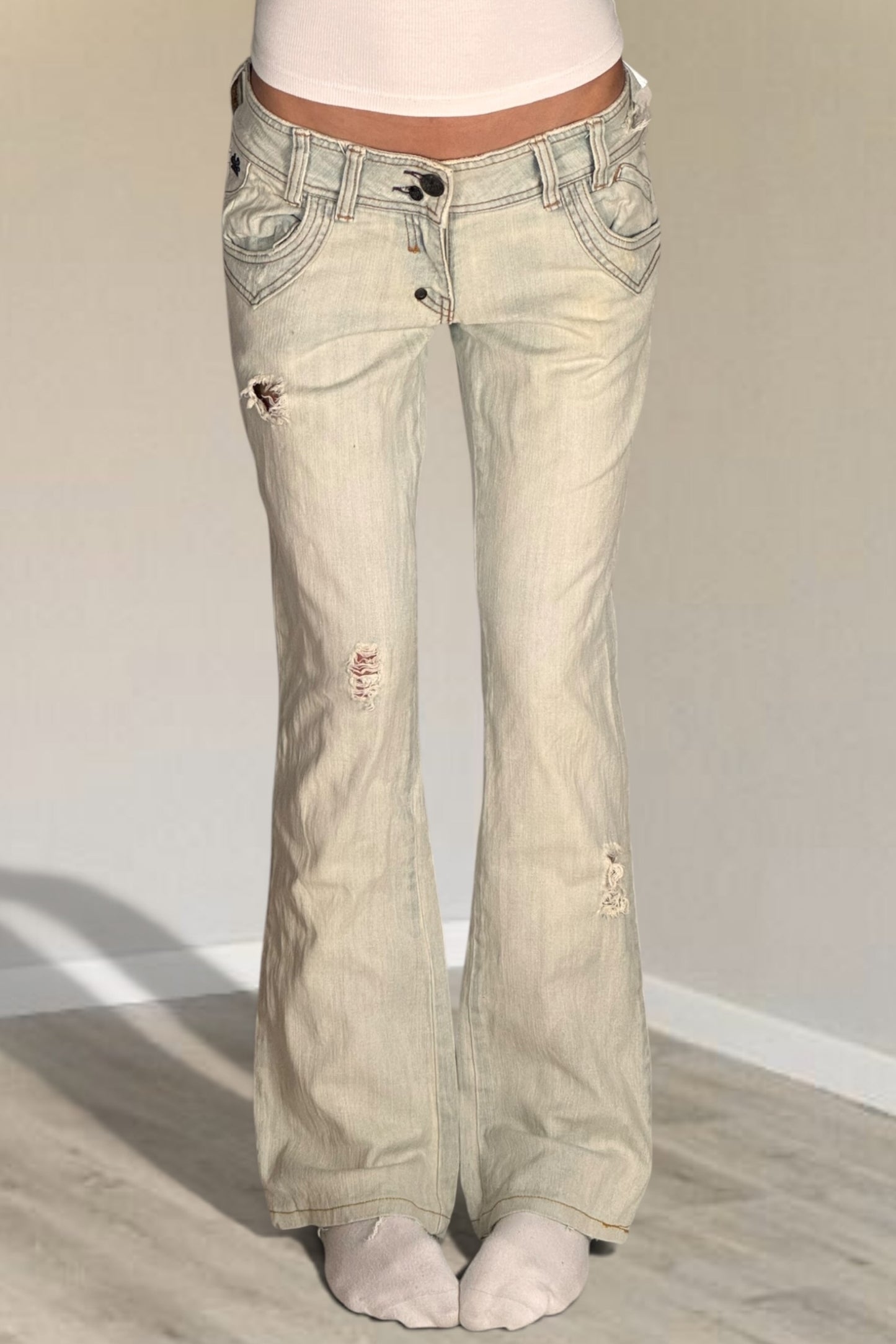 Lågmidjade jeans stl: S