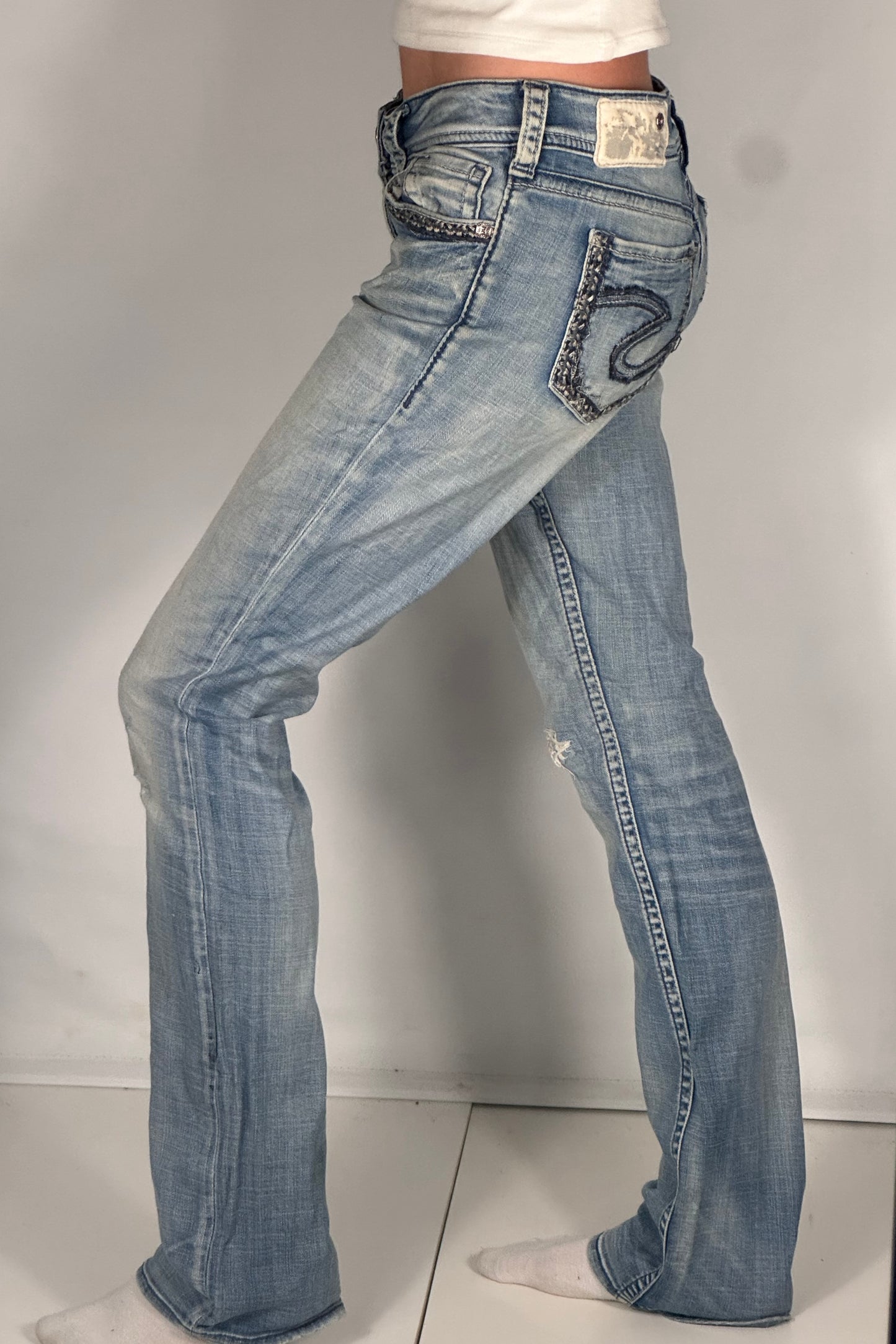 Lågmidjade jeans stl: S