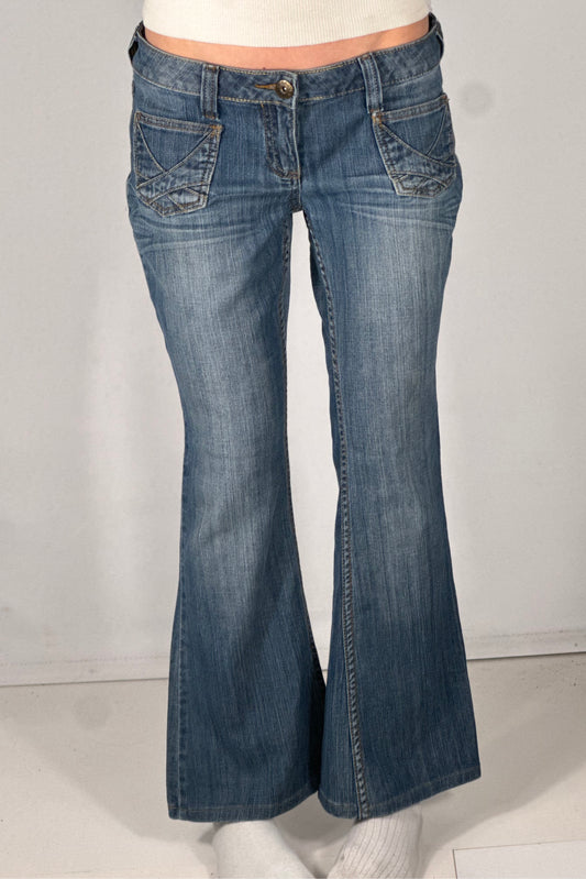 Lavtaljede jeans str: S