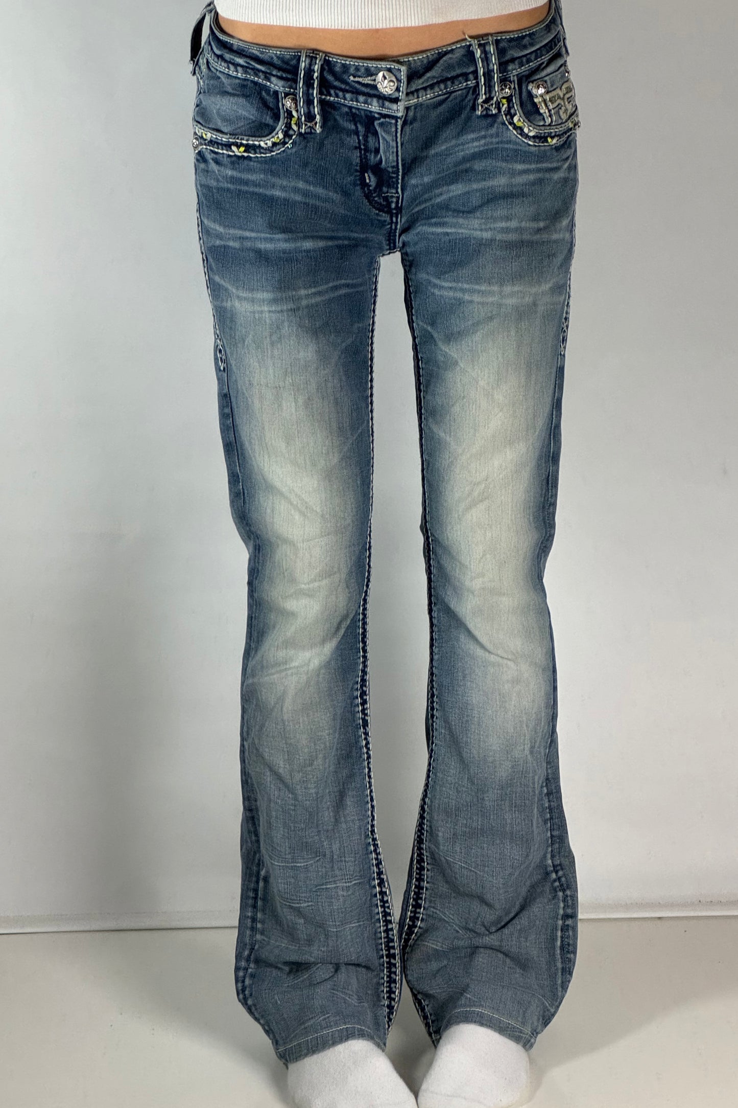 Lågmidjade jeans stl: S/M