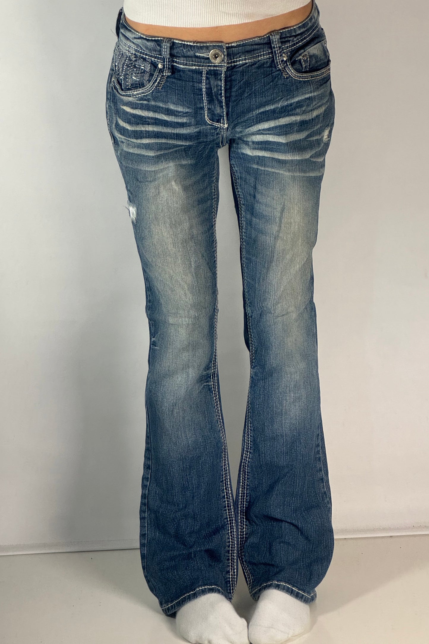 Lågmidjade jeans stl: M