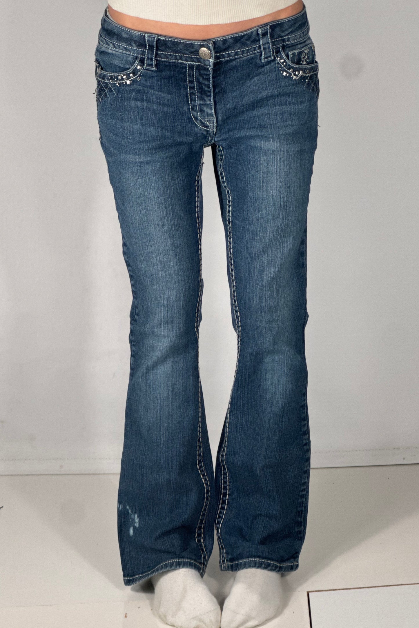 Lågmidjade jeans stl: S