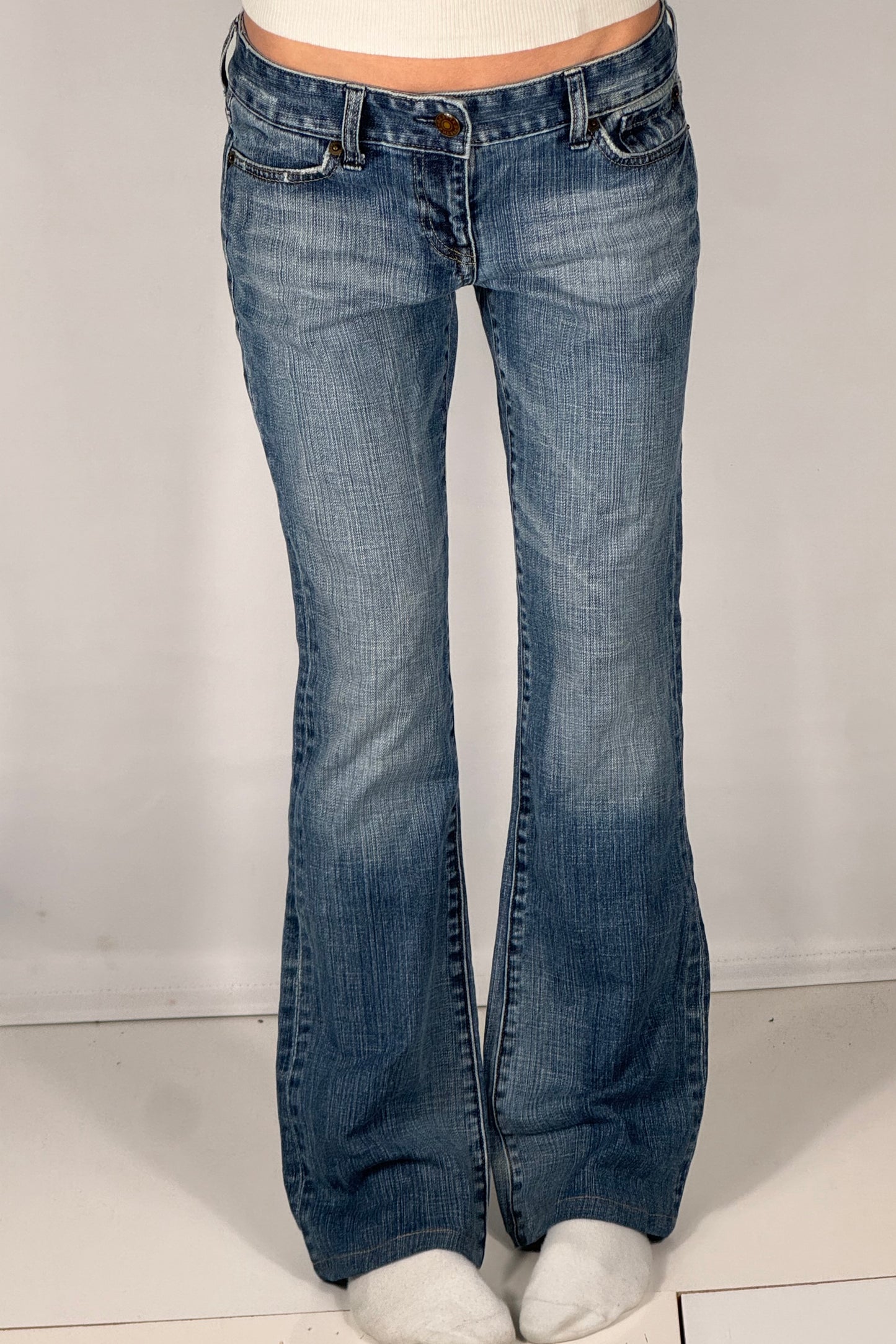 Lavtaljede jeans str: S