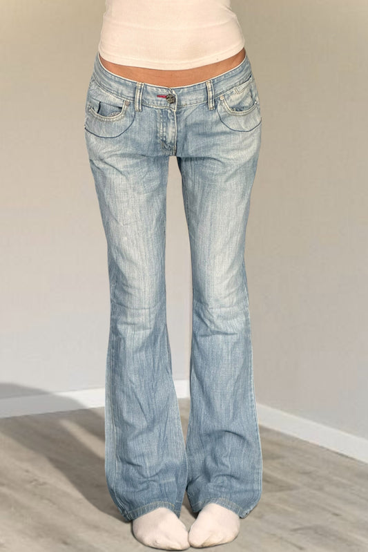 Lågmidjade jeans stl: M