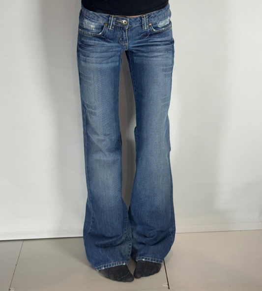 Lågmidjade jeans–stl: XS