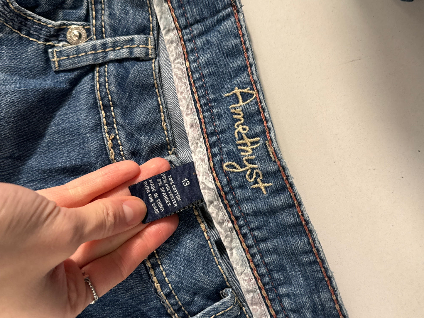 Lavtaljede jeans str: M