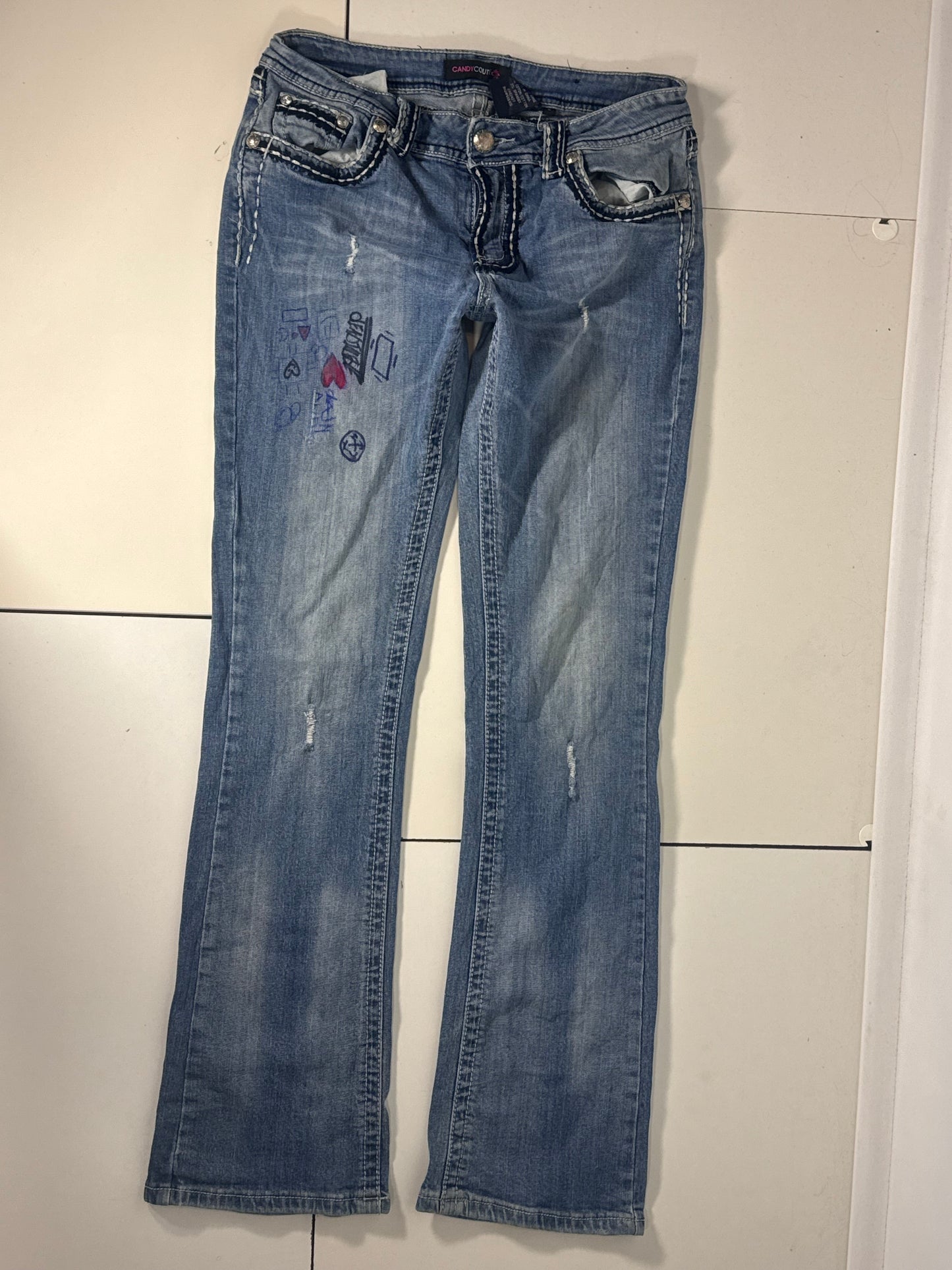 Lågmidjade jeans stl: S