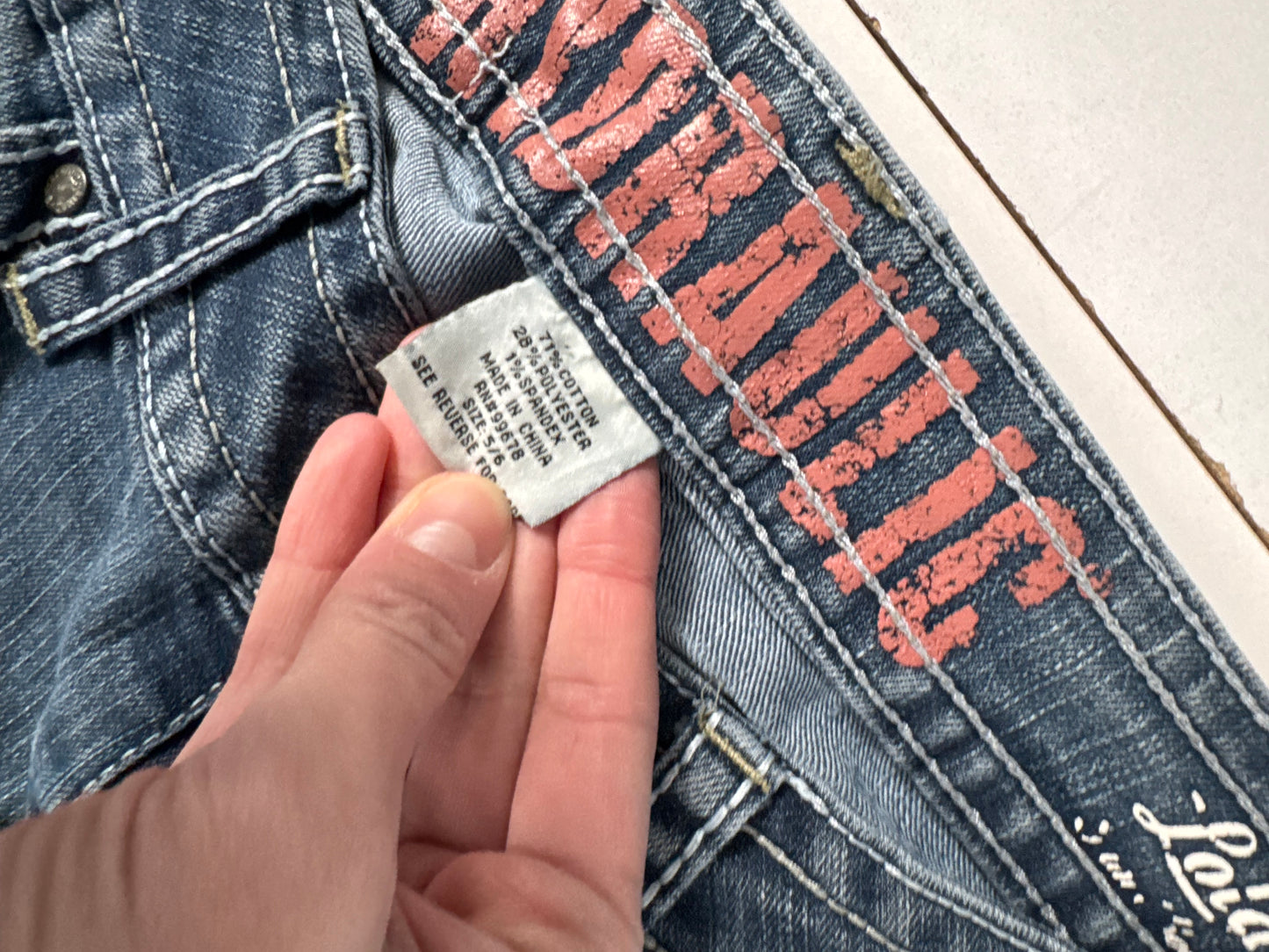 Lågmidjade jeans stl: XS