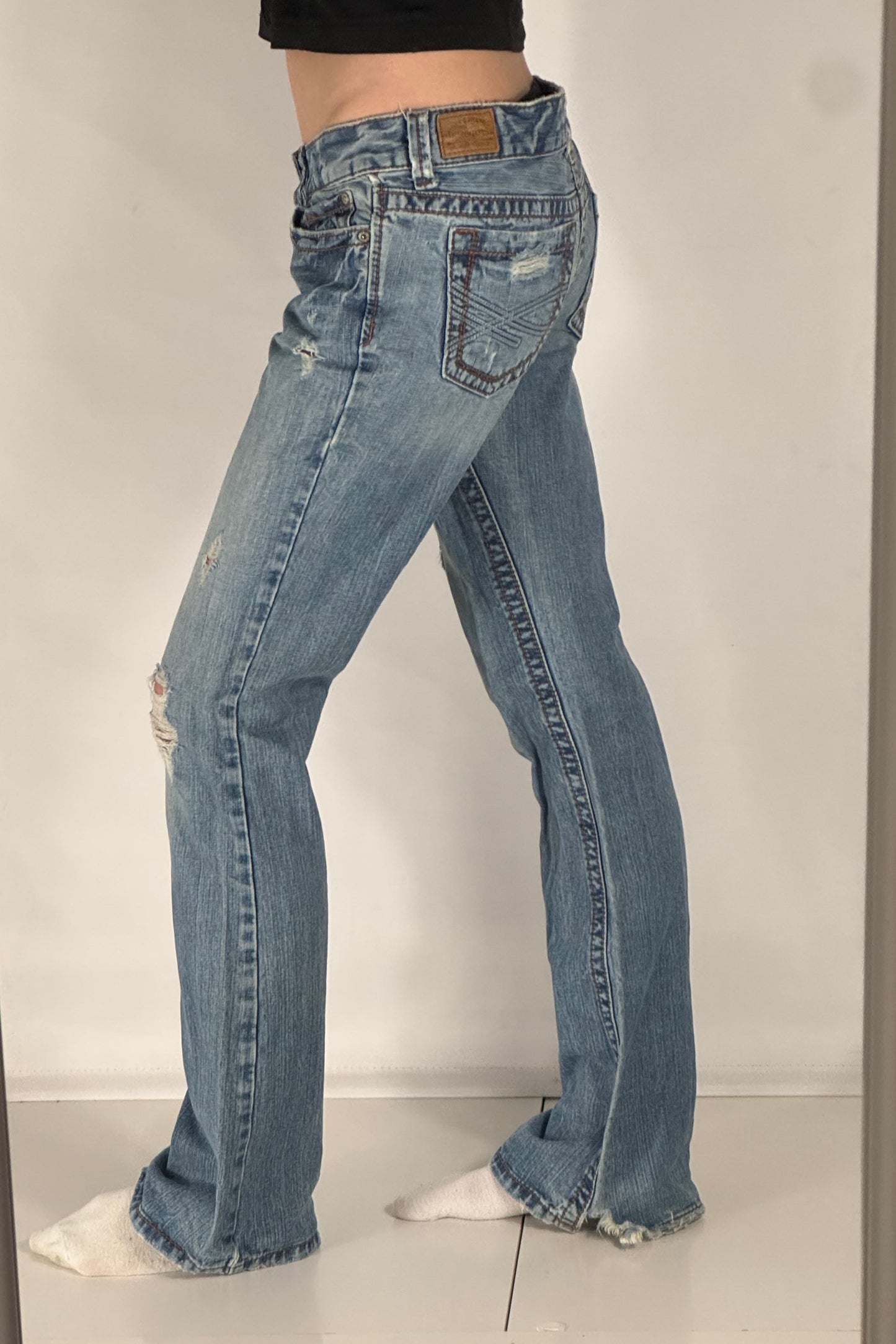 Lågmidjade jeans stl: S