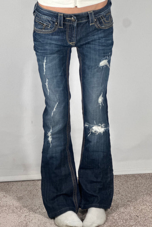 Lavtaljede jeans str: S