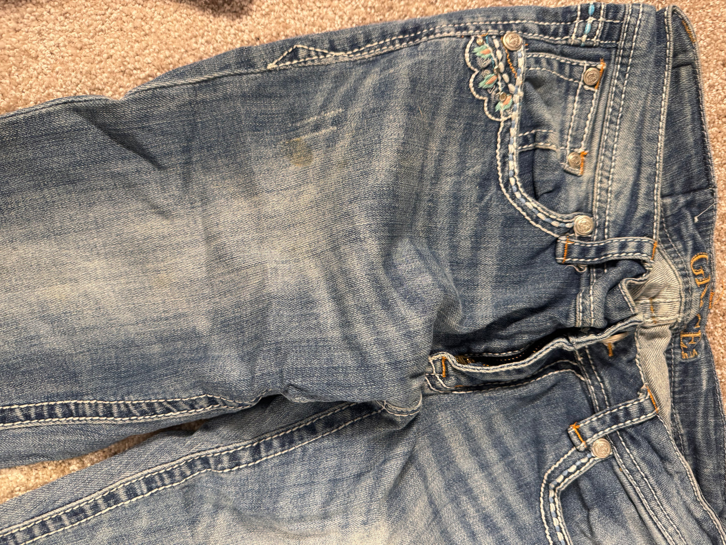 Lågmidjade jeans stl: S