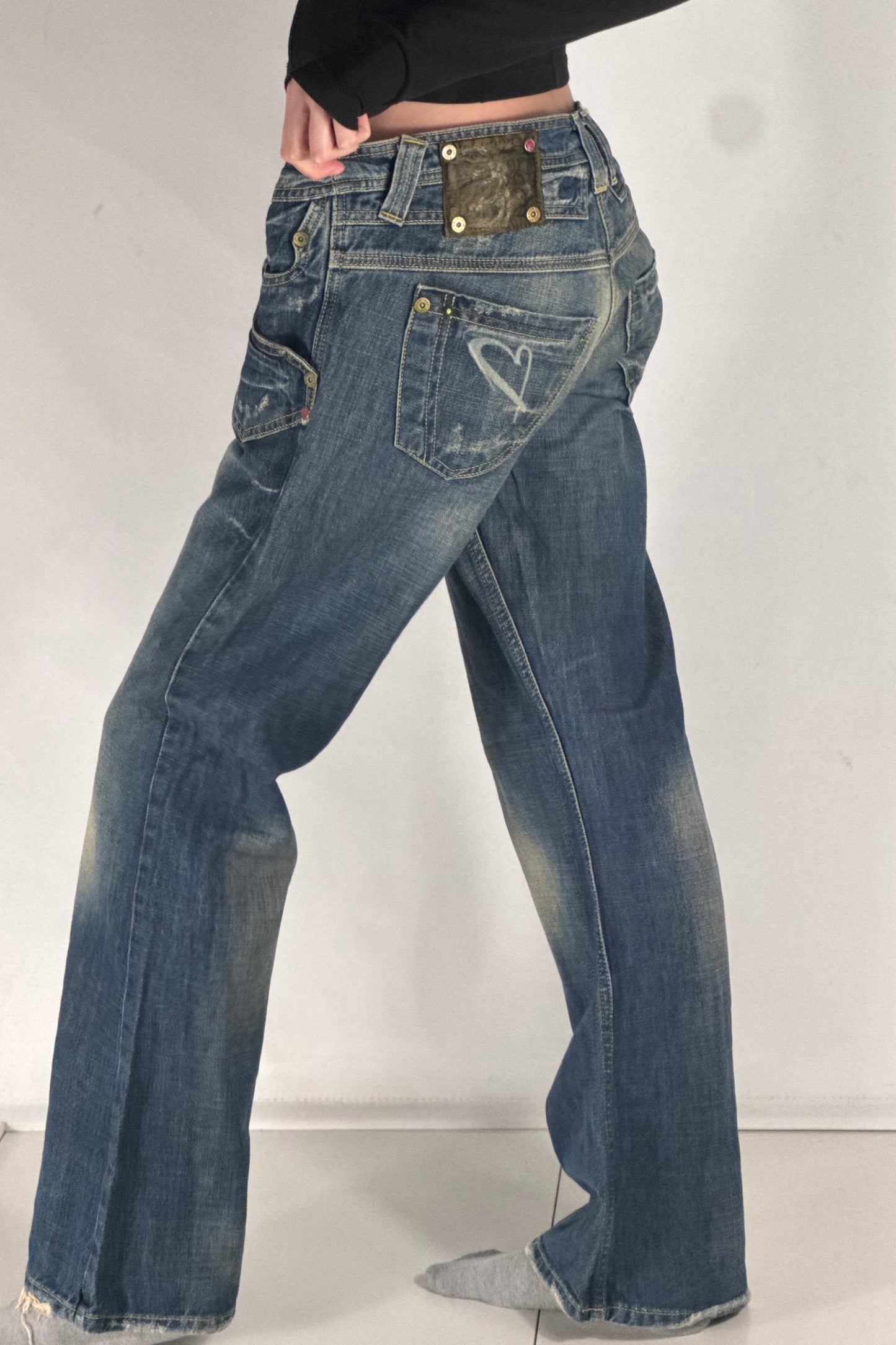 Lågmidjade jeans stl: L