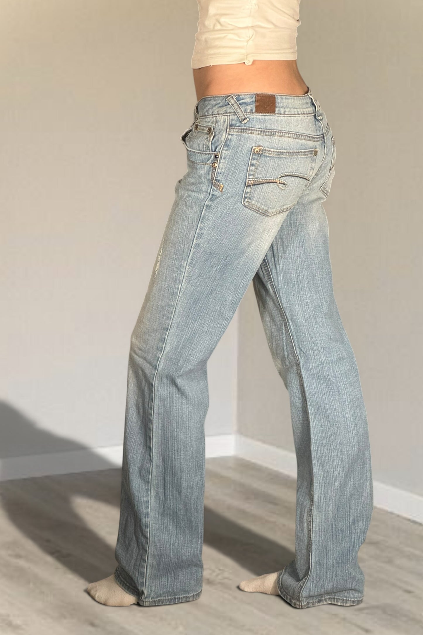 Lågmidjade jeans stl: S
